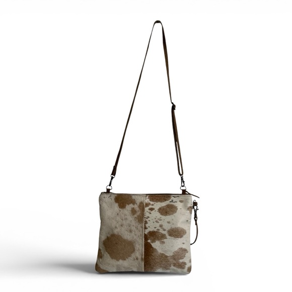 Myra Bag Cowhide Brown Leather & Hairon - Picture 2 of 10